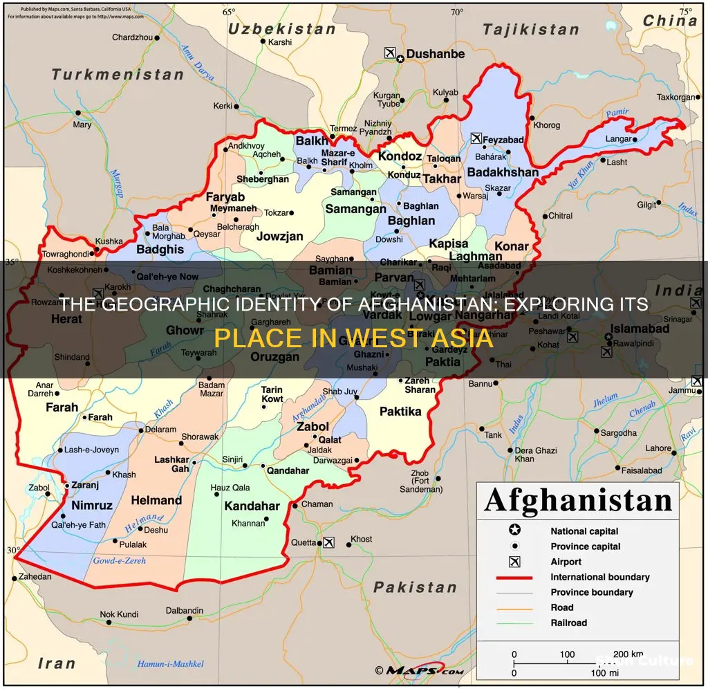 is afghanistan in west asia