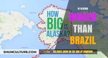 Comparing Giants: Alaska's Size in Perspective with Brazil