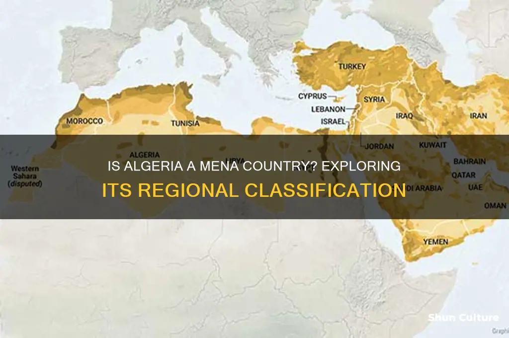 is algeria a mena country