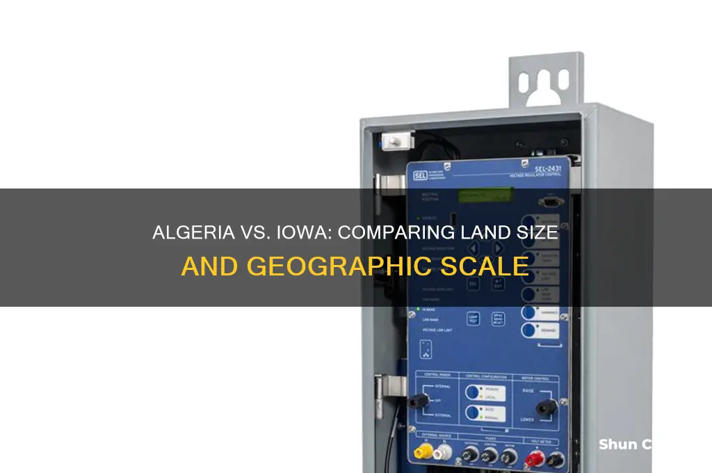 is algeria bigger than iowa