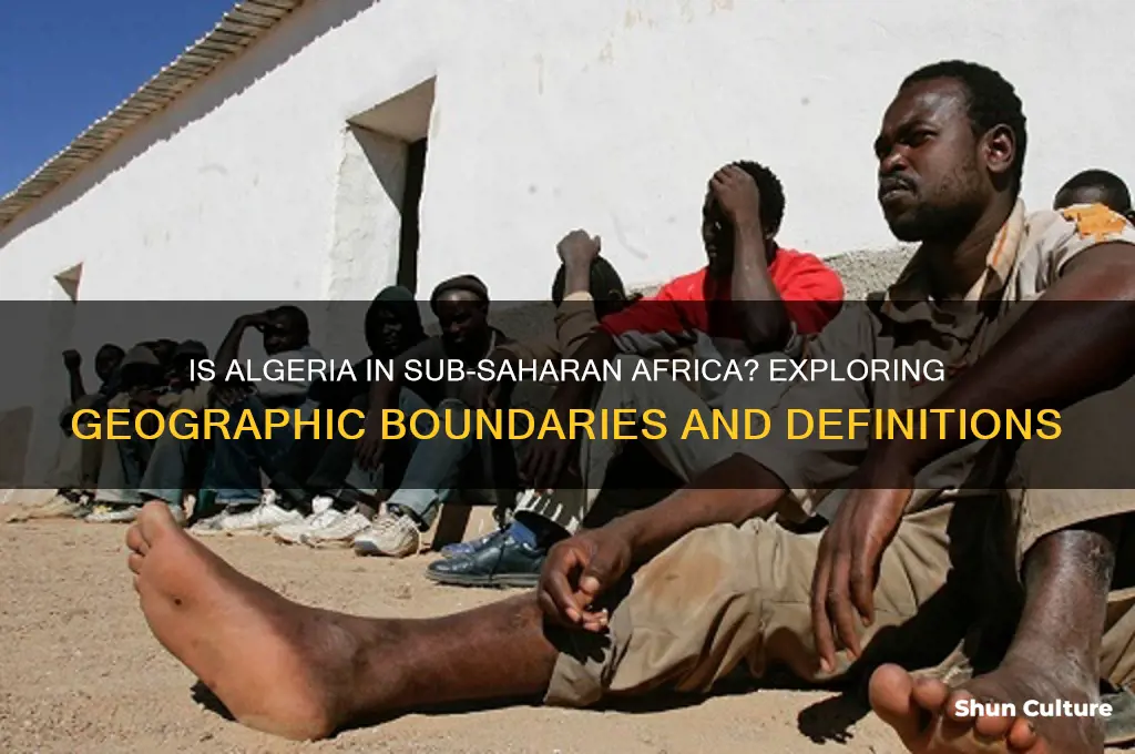 is algeria in sub saharan africa