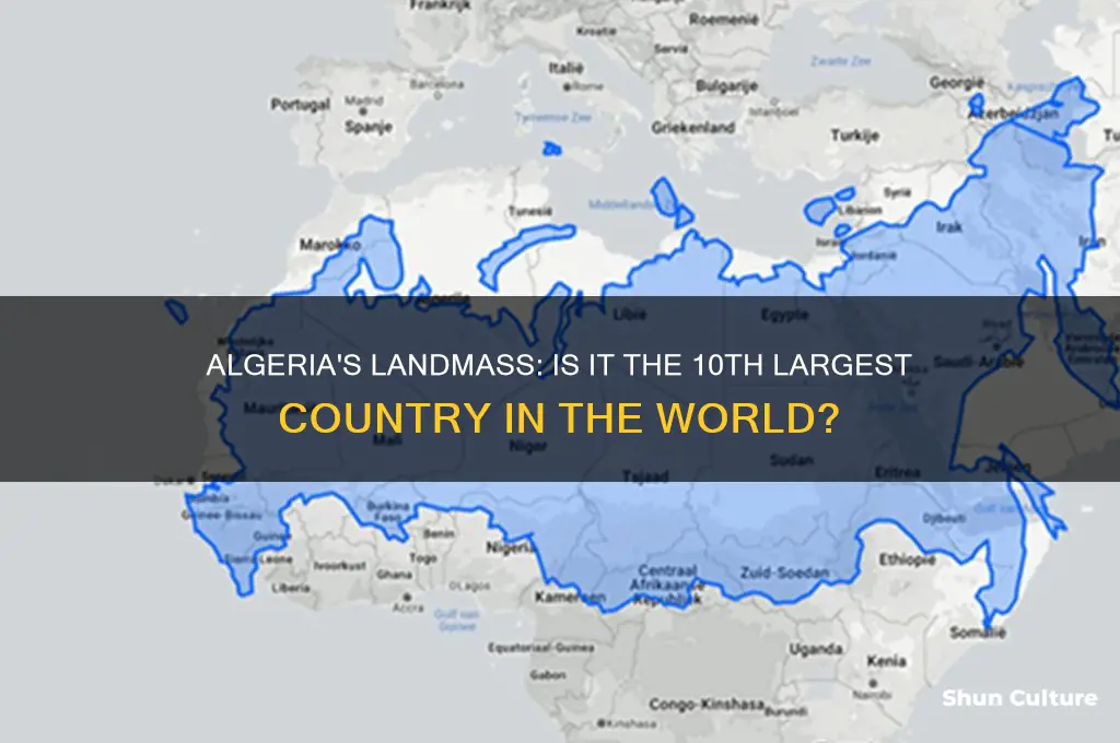 is algeria the 10th largest country