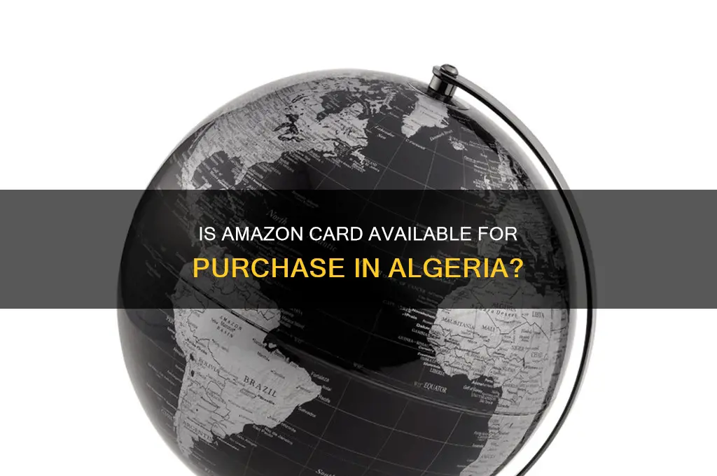 is amazon card sold in algeria
