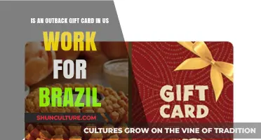 Can an Outback Gift Card in the US Be Used in Brazil?