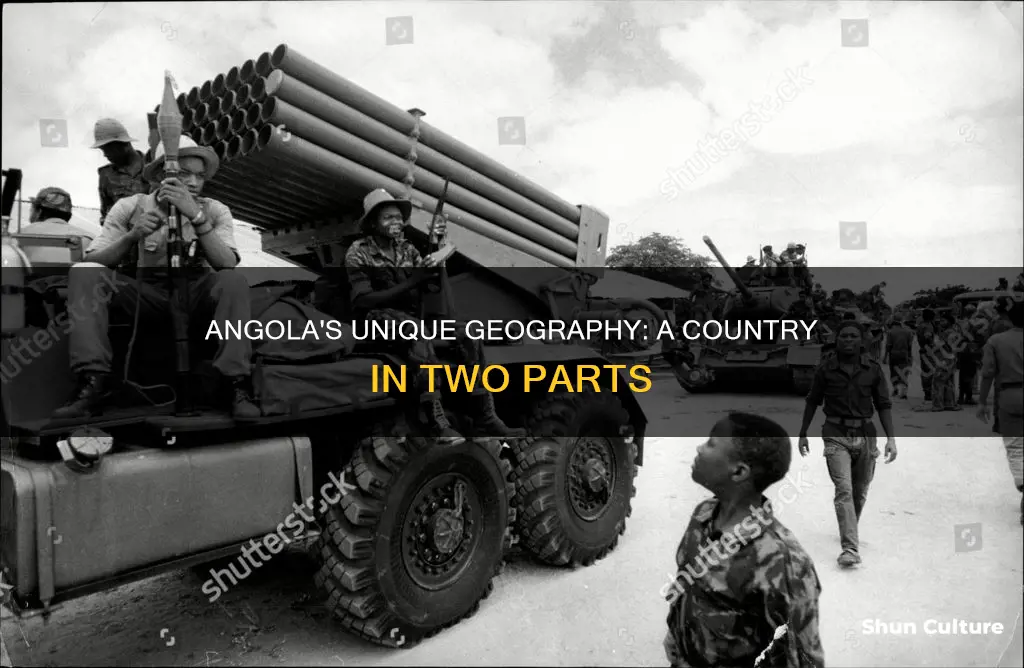 is angola split into 2 parts