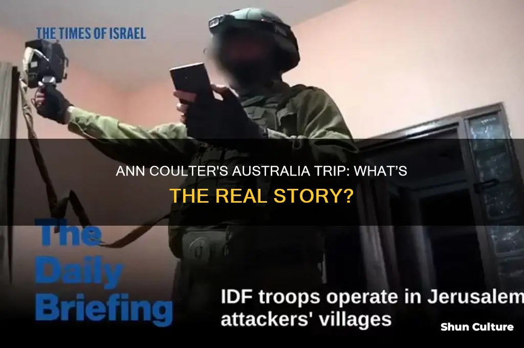 is ann coulter going to australia