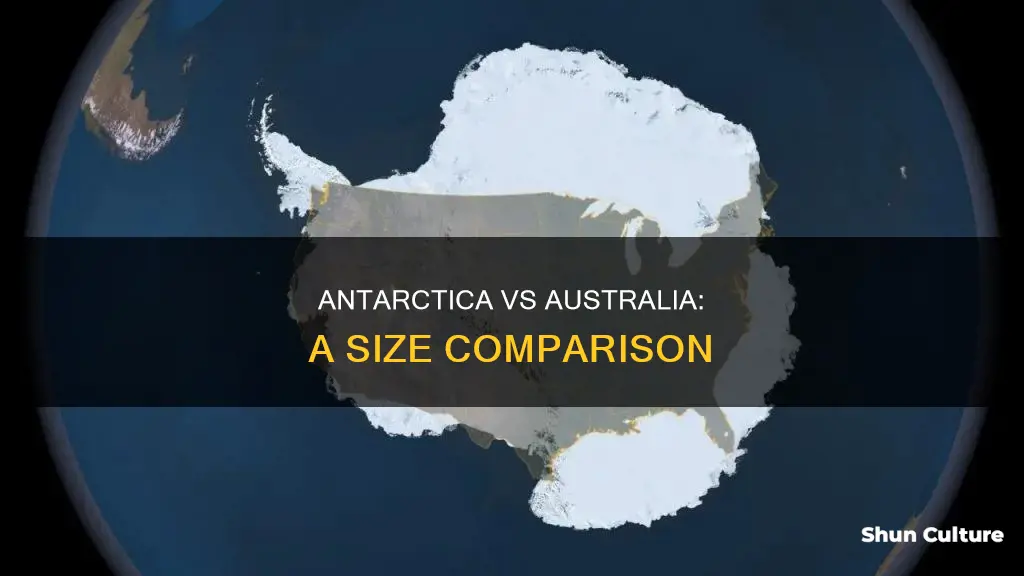 is antarctica twice the size of australia