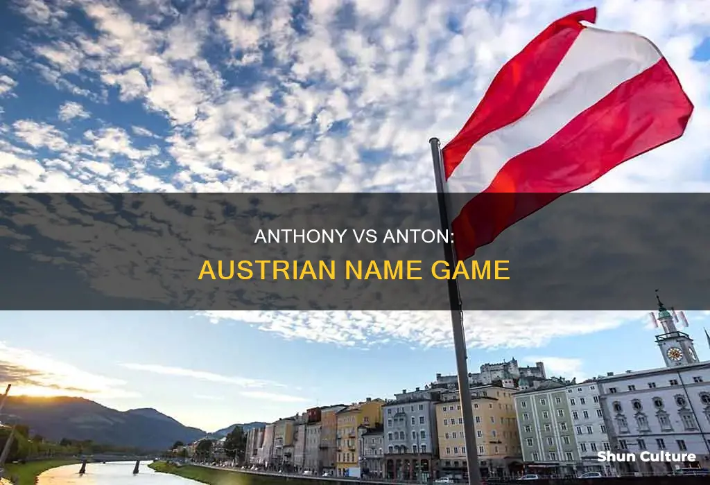 is anthony the same as anton in austrian