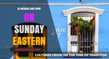 Is Antigua Cafe Open on Sundays in the Eastern Region?