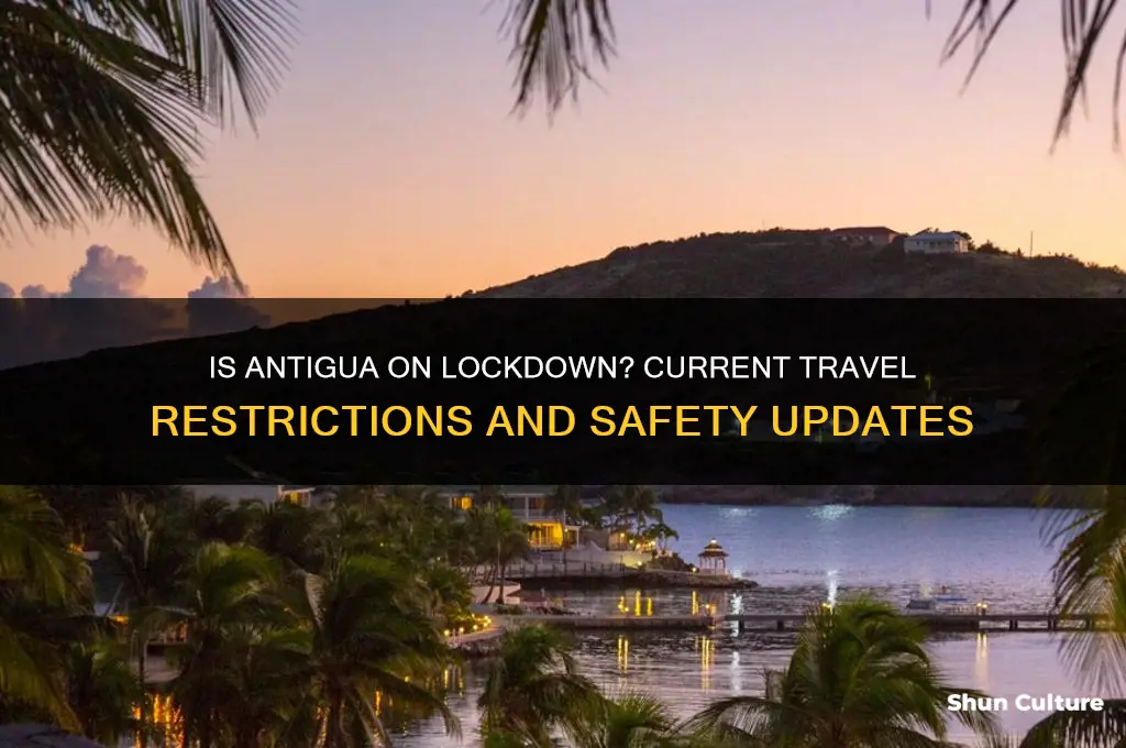 is antigua on lockdown