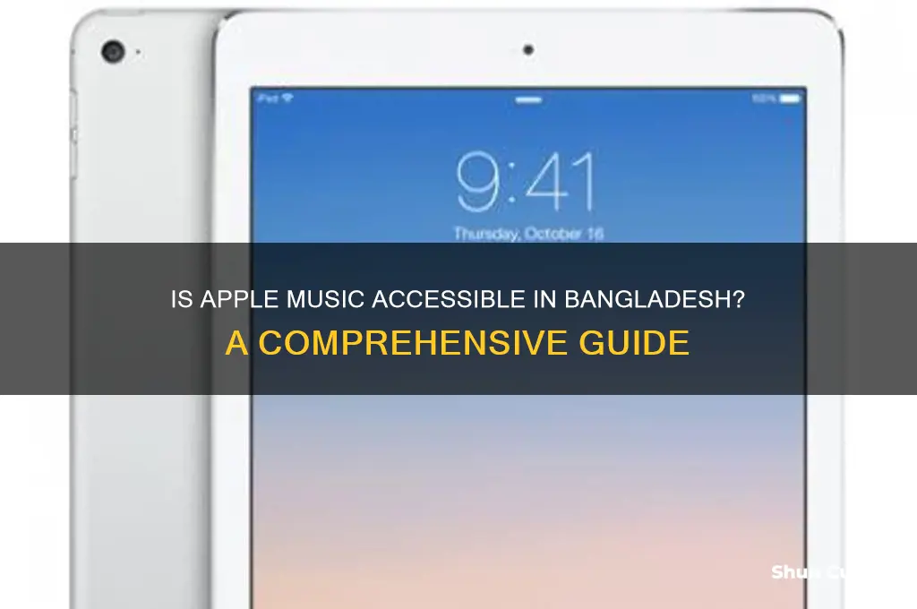 is apple music available in bangladesh