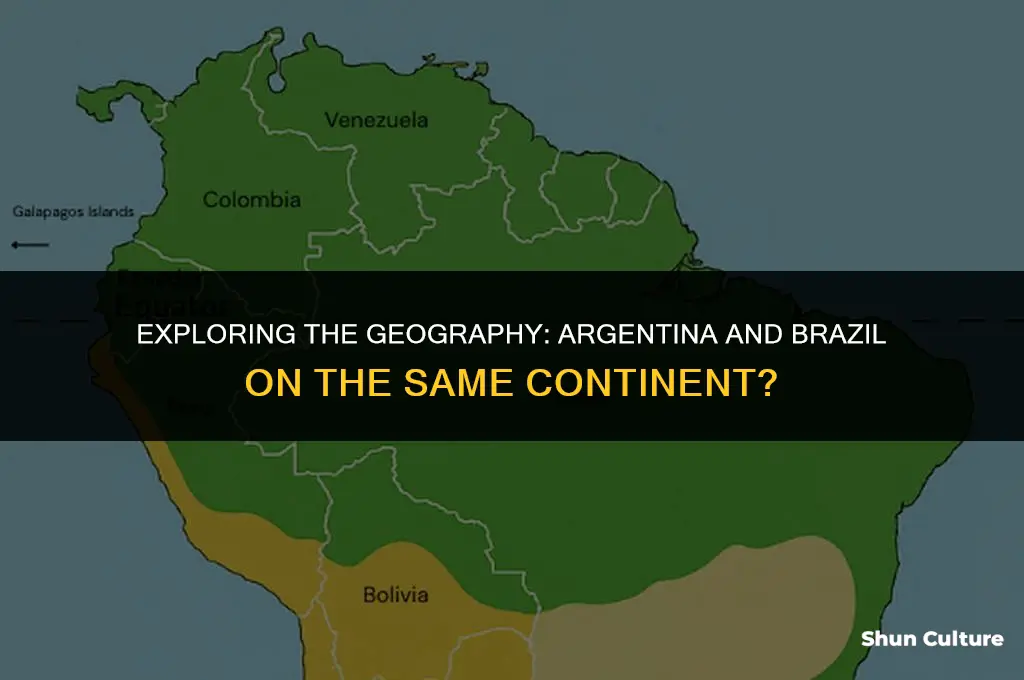 is argentina and brazil in the same continent