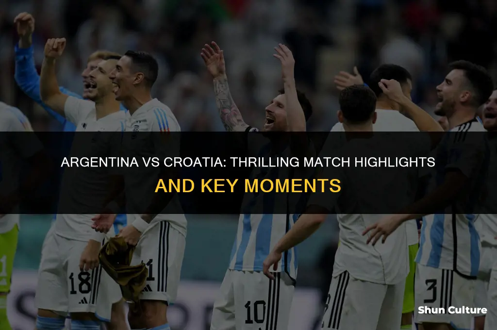 is argentina vs croatia highlights