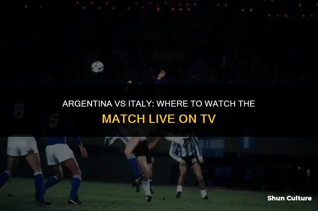 is argentina vs italy on tv
