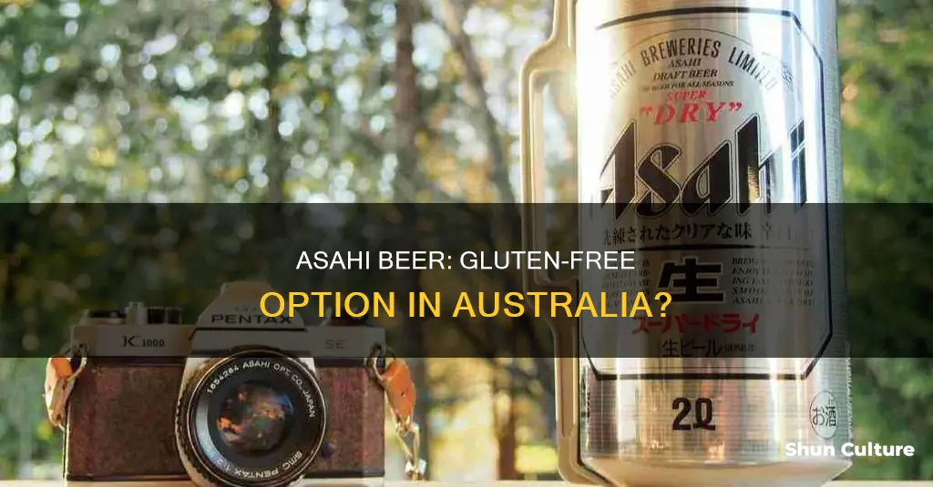 is asahi beer gluten free australia