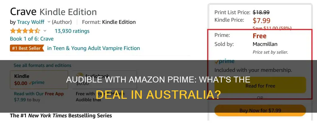 is audible free with amazon prime australia