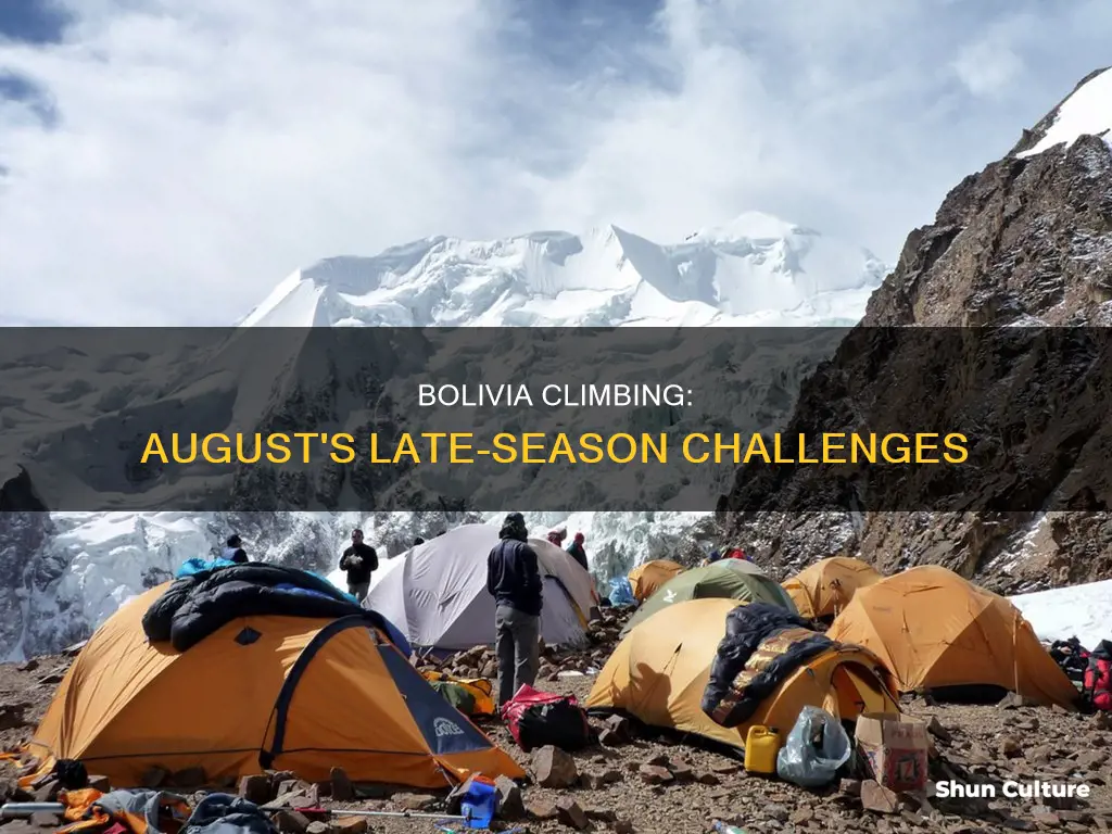 is august to late to climb in bolivia