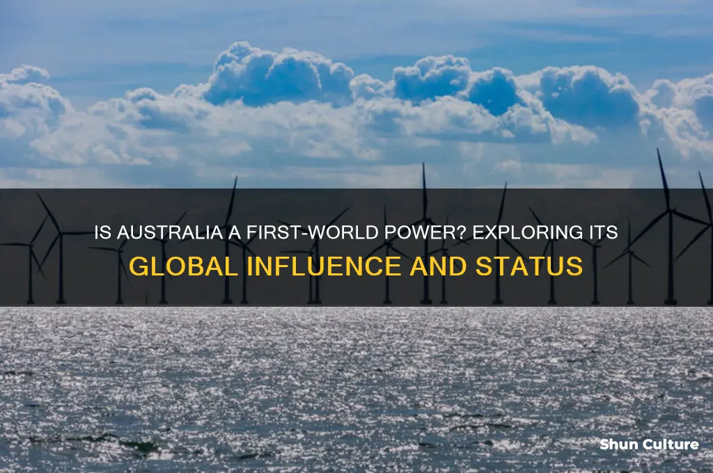 is australia a first wrold power