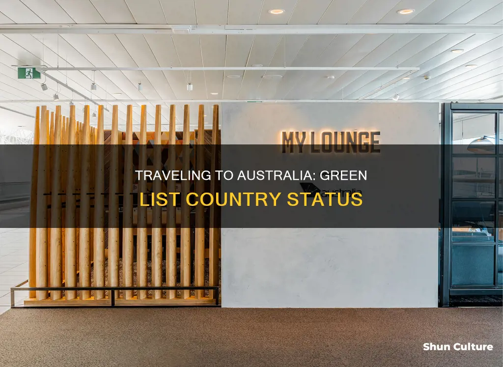is australia a green list country