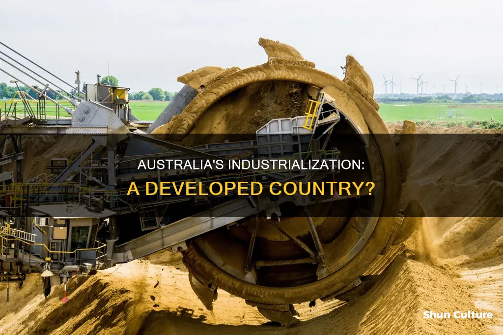 is australia a industrialized country