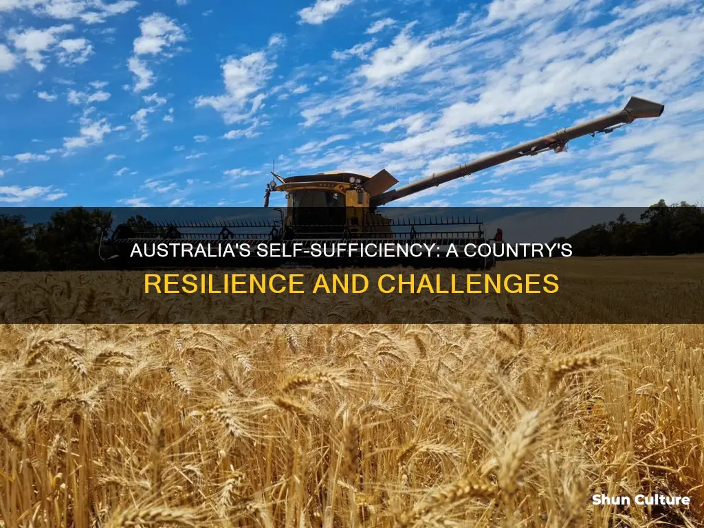 is australia a self sufficient country
