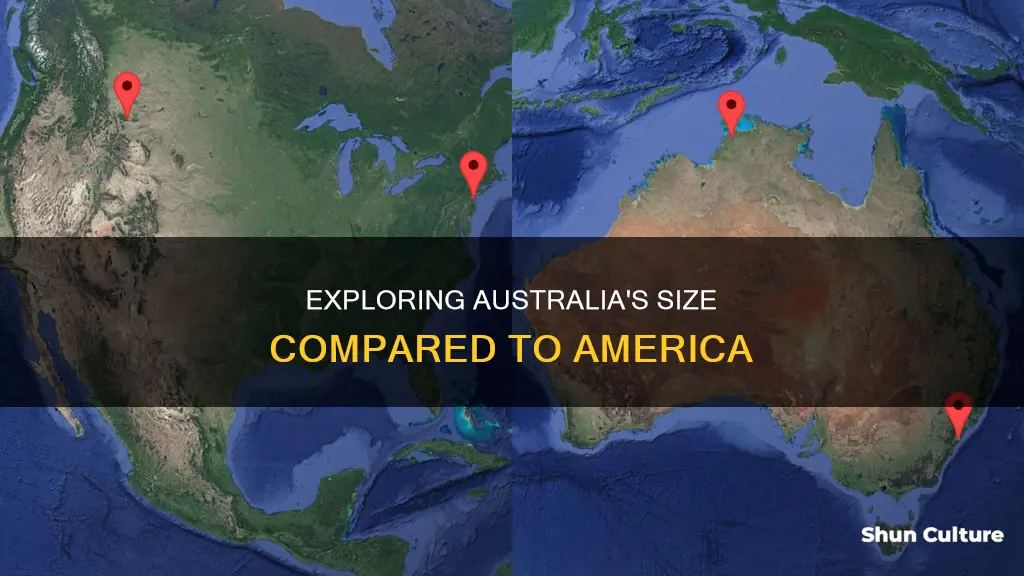 is australia as big as america