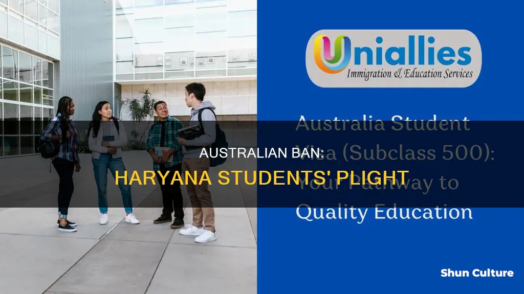 is australia ban haryana students