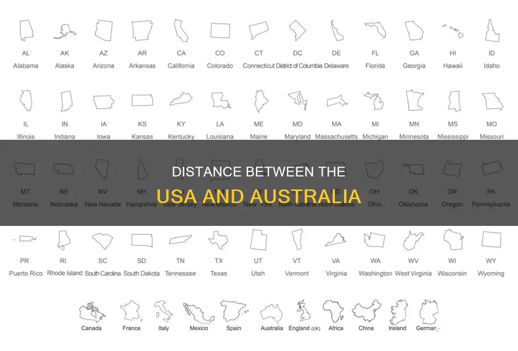 is australia far from usa