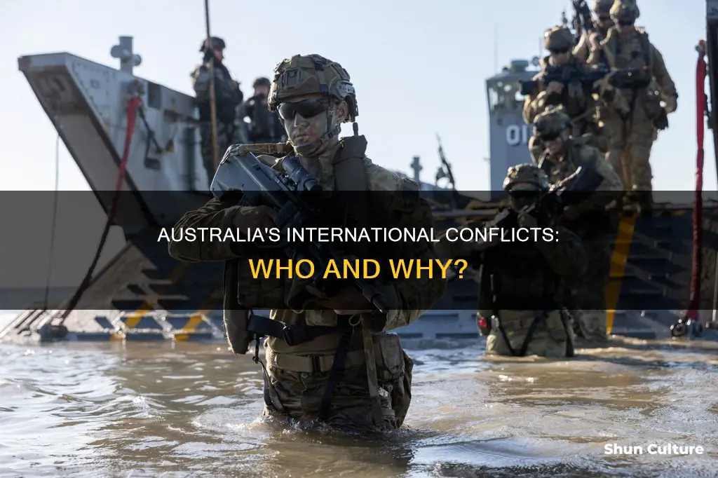 is australia involved in any conflicts with other countries