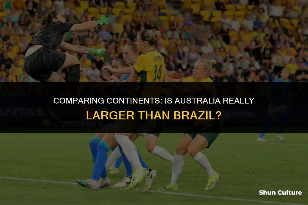 is australia larger than brazil