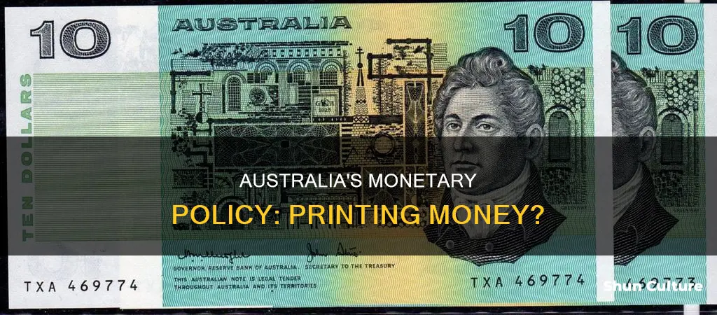 is australia printing money