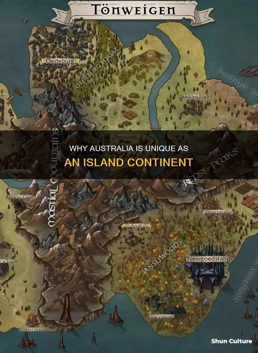 is australia the only island continent