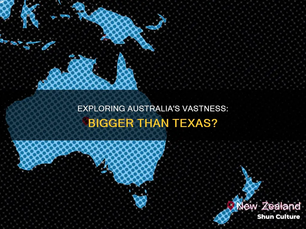 is australia the size of texas