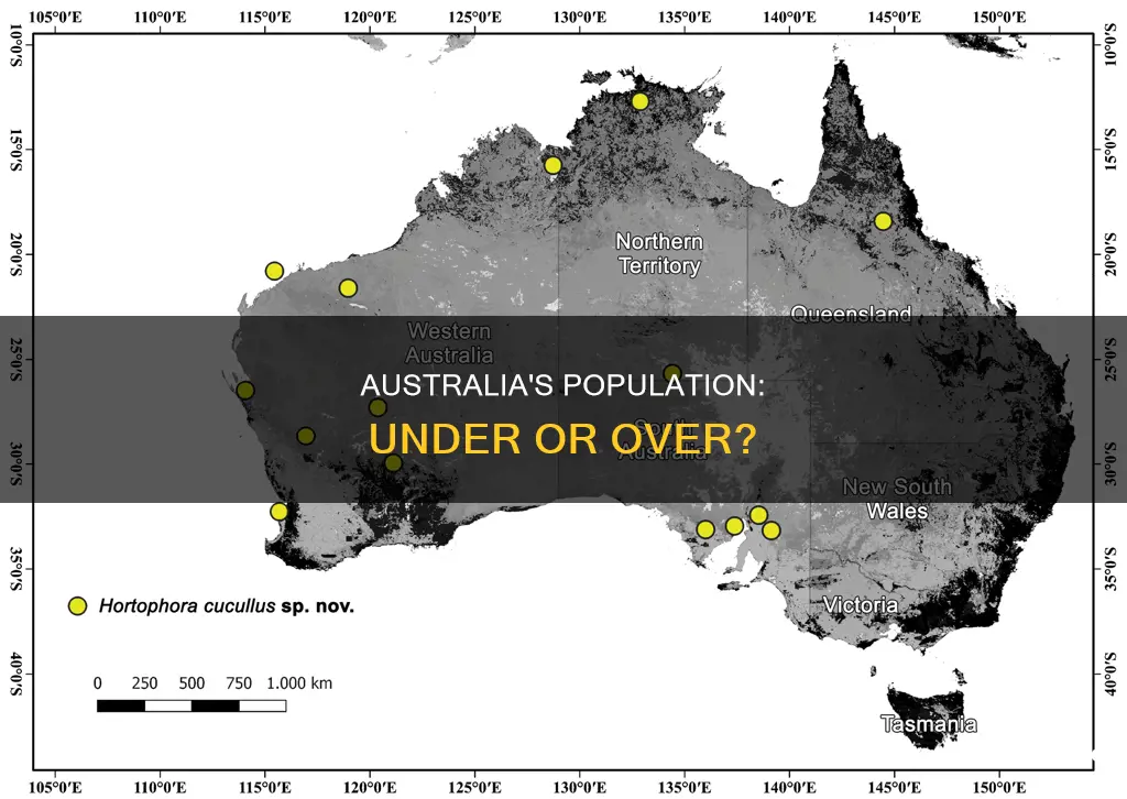 is australia under-populated or is it over-populated