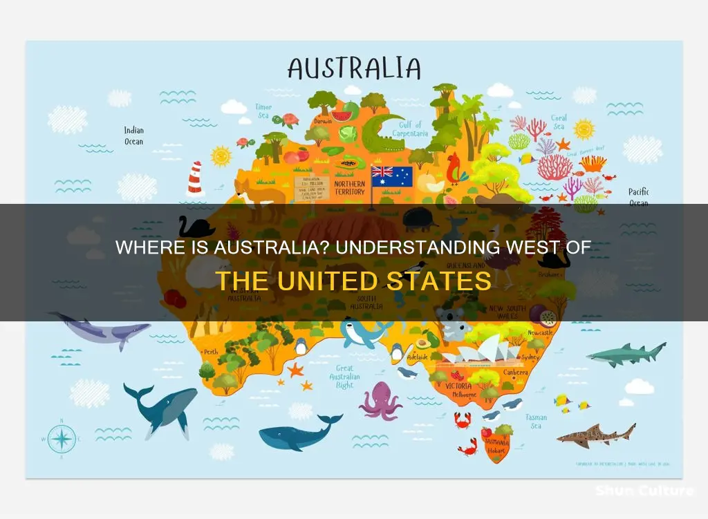 is australia west of the united states
