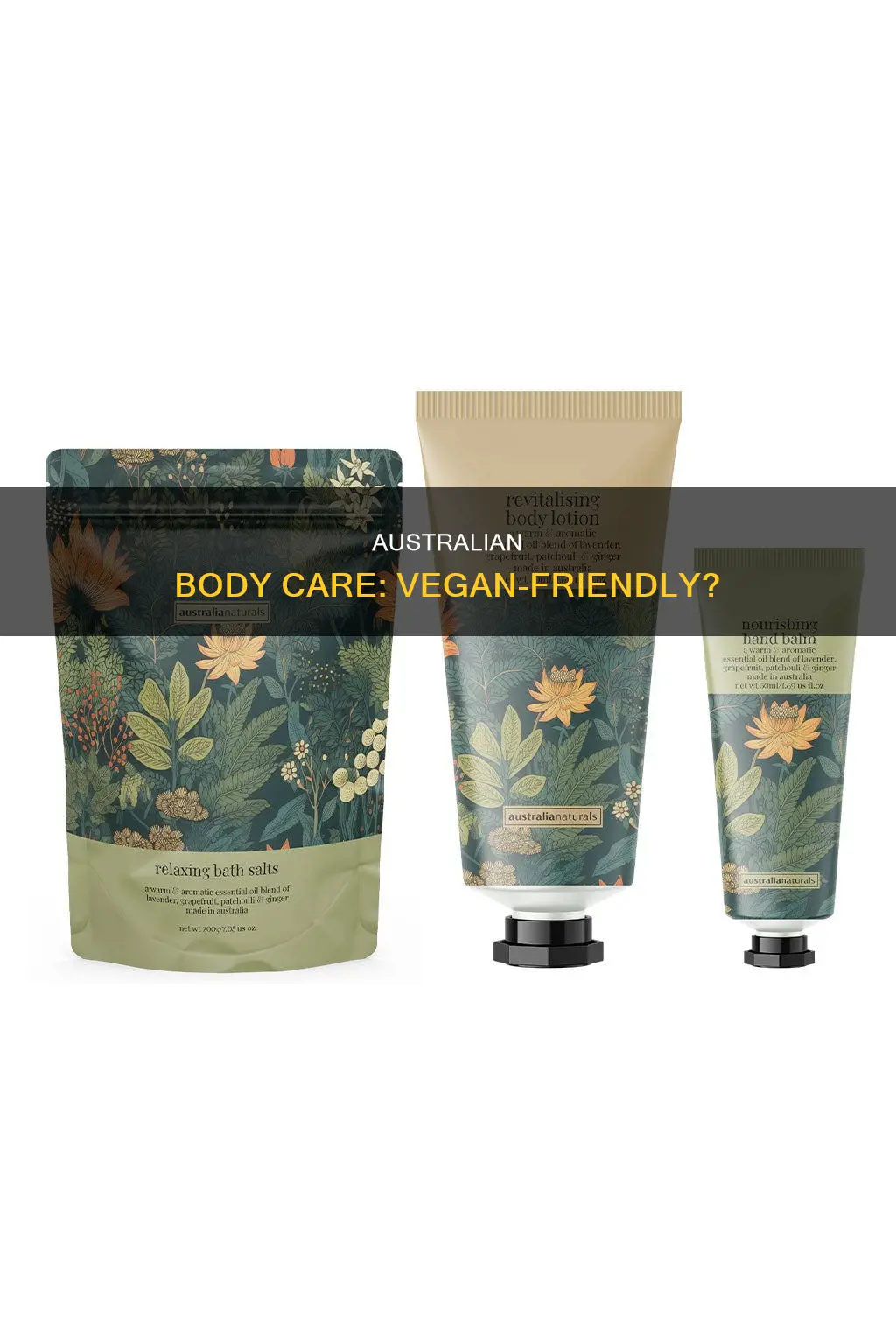 is australian body care vegan