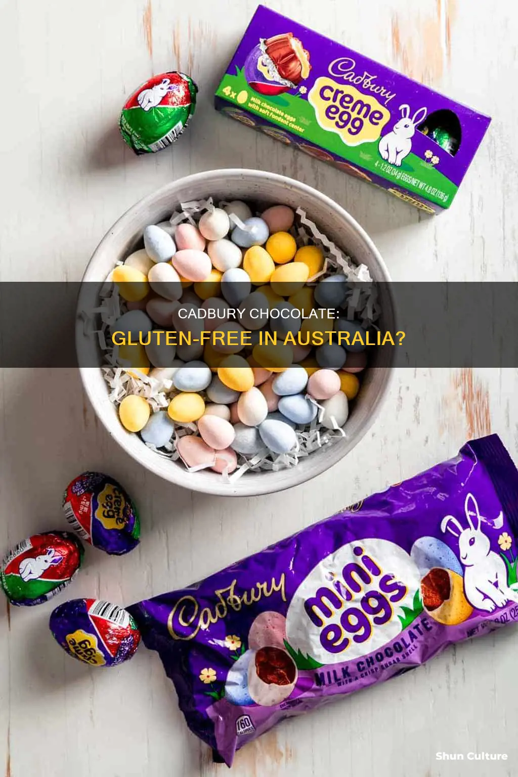 is australian cadbury chocolate gluten free