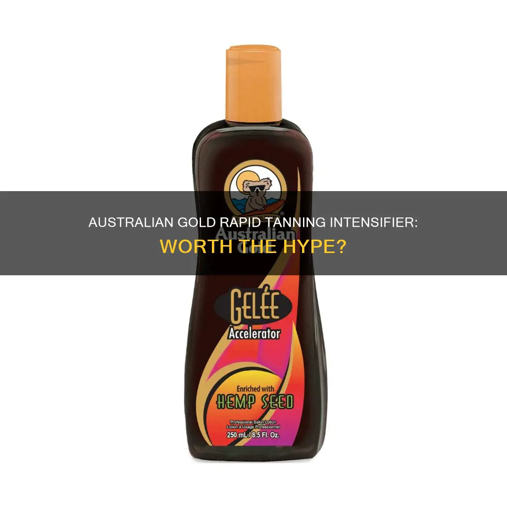 is australian gold rapid tanning intensifier good