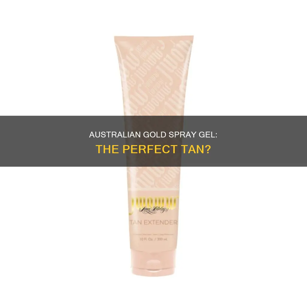 is australian gold spray gel good for tanning