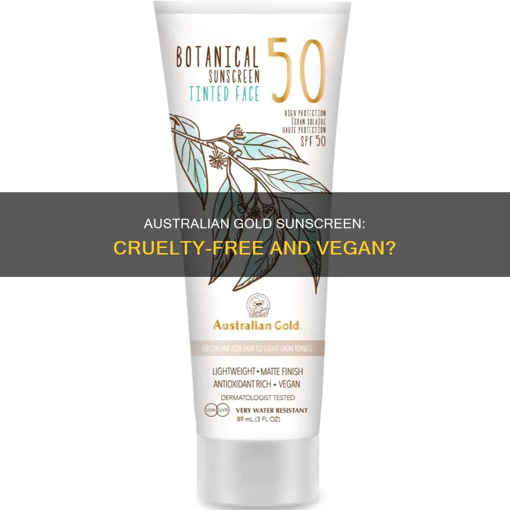 is australian gold sunscreen cruelty free