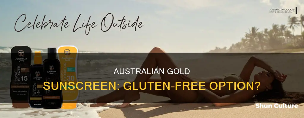 is australian gold sunscreen gluten free