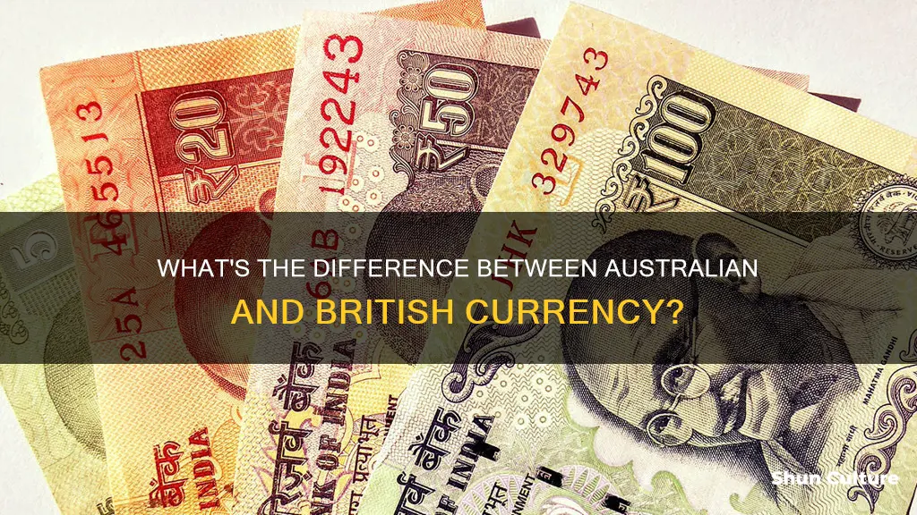 is australian money the same as british