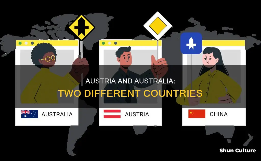 is austria and australia the same country