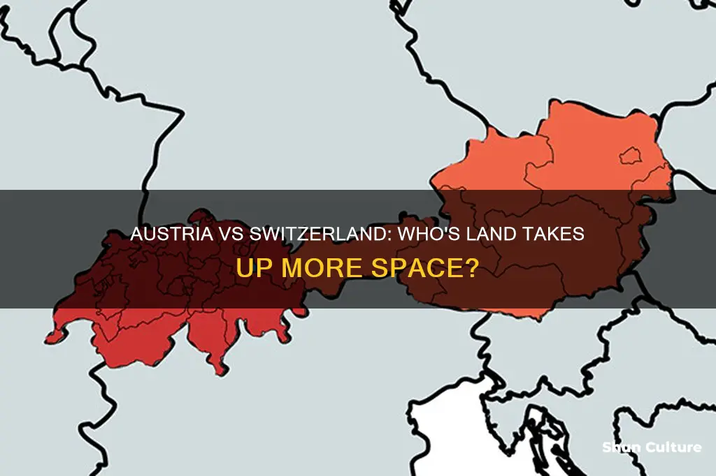 is austria bigger than switzerland