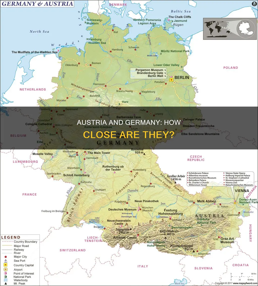 is austria close to germany