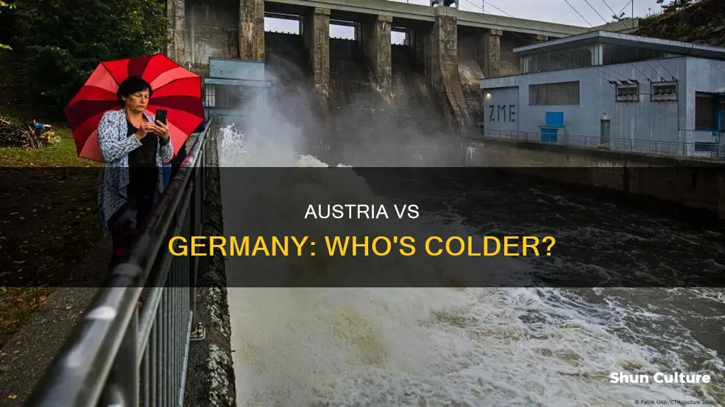 is austria colder than germany