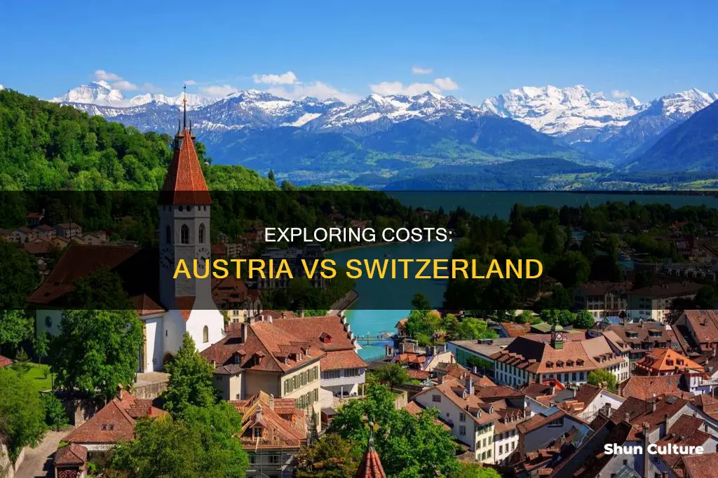 is austria less expensive than switzerland