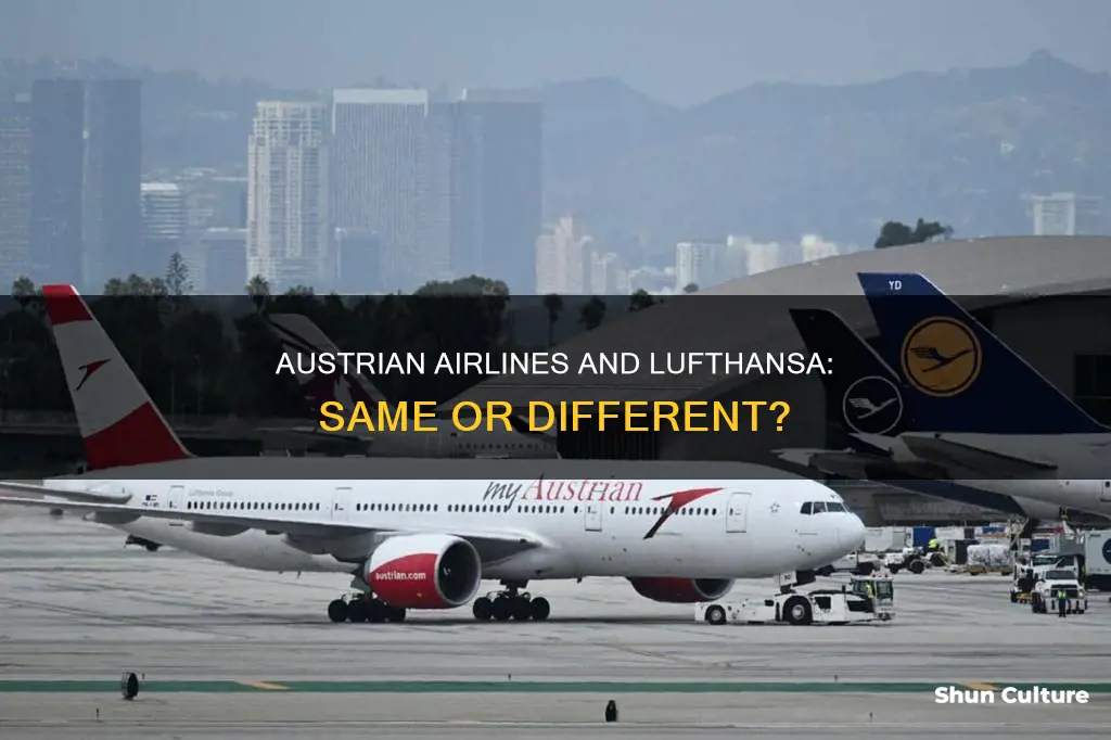 is austrian airlines and lufthansa the same