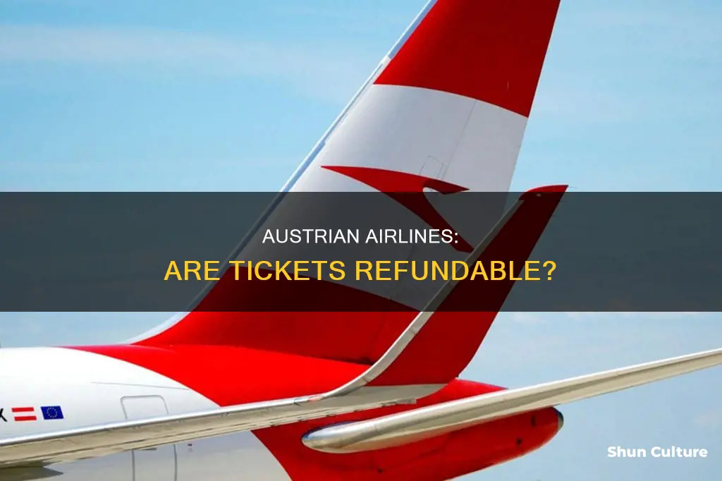 is austrian airlines refundable