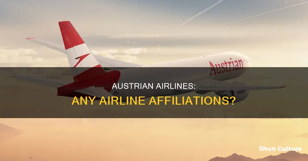 is austrian airlinesa ffliated with nay other ariline